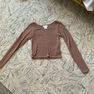 Rose pink, long sleeve top